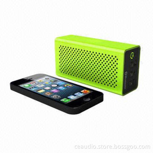 Bluetooth Speaker with Radiator, Aux-in Jack, Aluminum Finish, Bright Color, Solid Quality